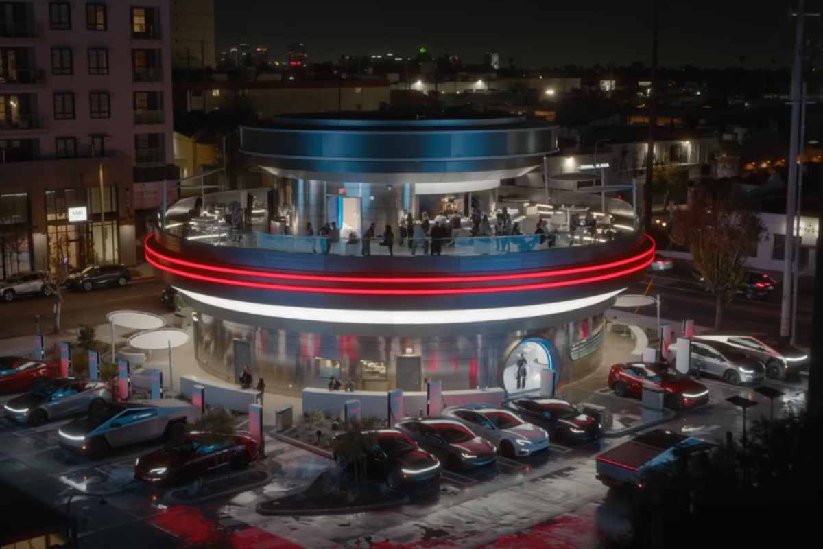 tesla diner elon musk